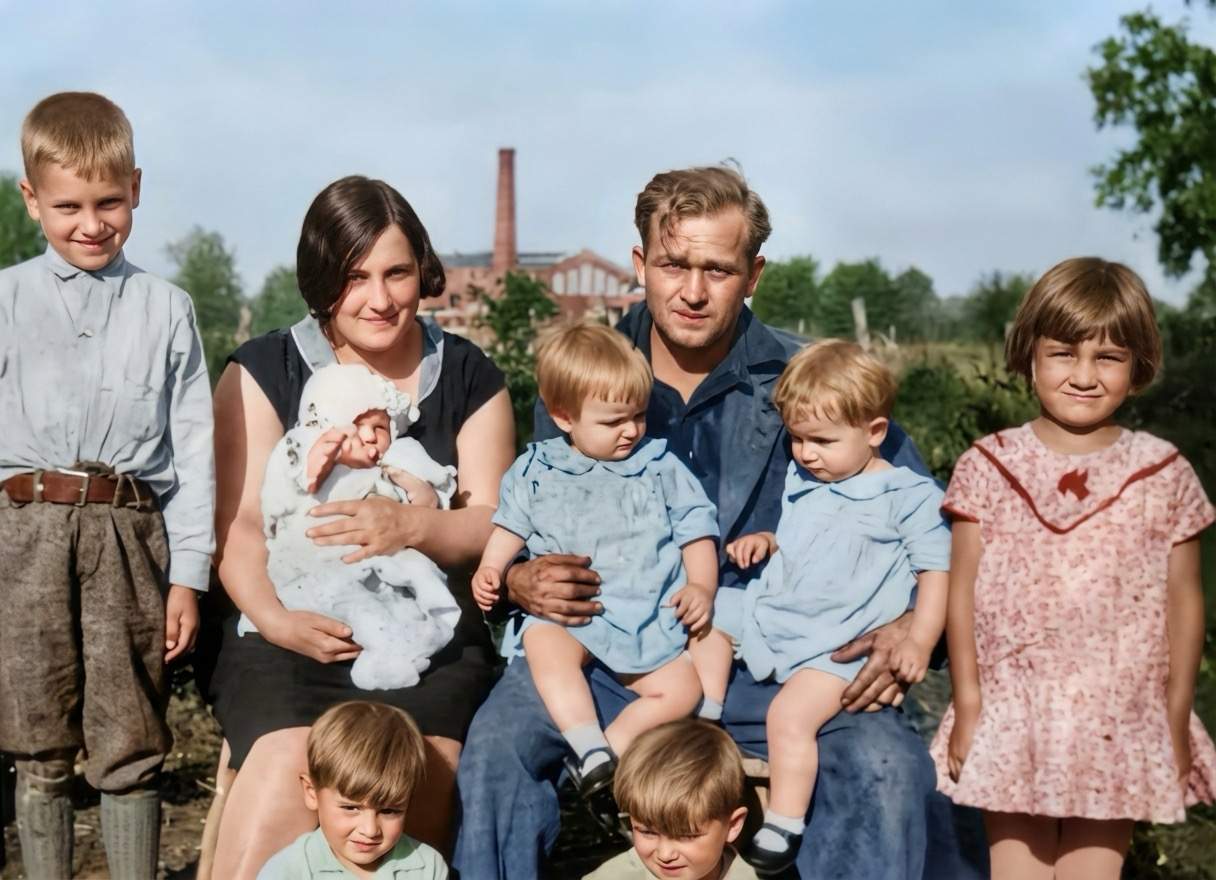 Historical photo restoration - After restoration